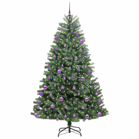 Vidaxl kunstmatige inklapbare kerstboom groen 180 cm pvc en metaal