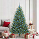 Vidaxl kunstmatige inklapbare kerstboom groen 180 cm pvc en metaal