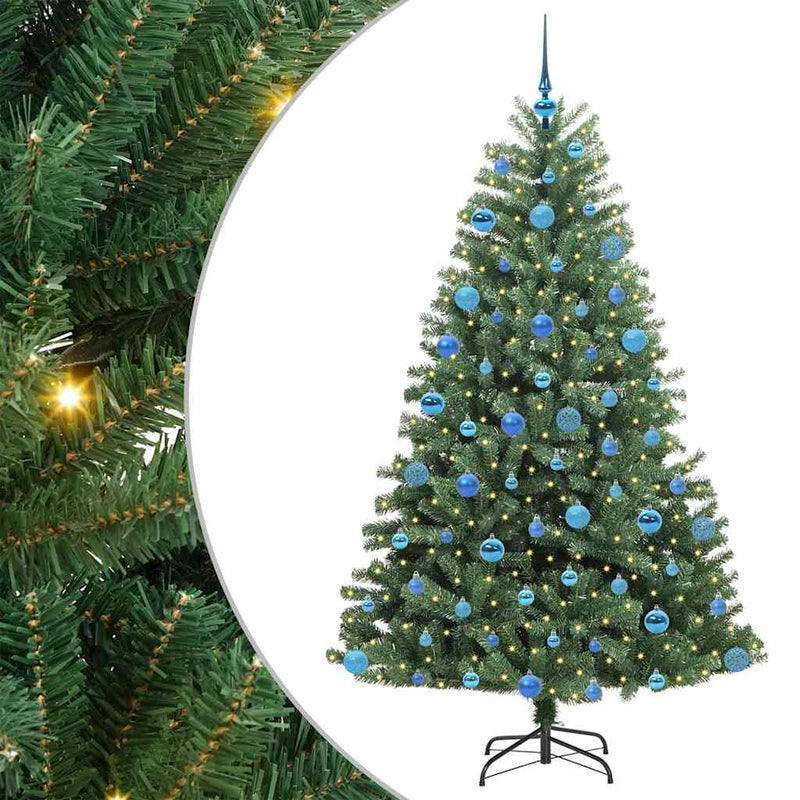 Load image into Gallery viewer, Vidaxl kunstmatige inklapbare kerstboom groen 180 cm pvc en metaal
