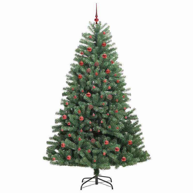 Load image into Gallery viewer, Vidaxl kunstmatige inklapbare kerstboom groen 210 cm pvc en metaal

