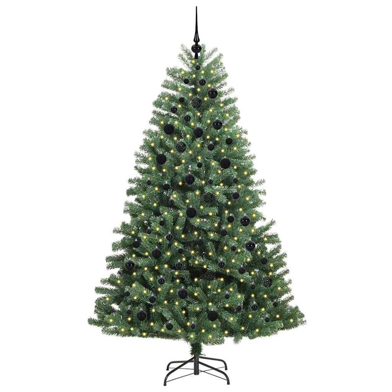 Load image into Gallery viewer, Vidaxl kunstmatige inklapbare kerstboom groen 210 cm pvc en metaal
