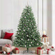 Vidaxl kunstmatige inklapbare kerstboom groen 210 cm pvc en metaal