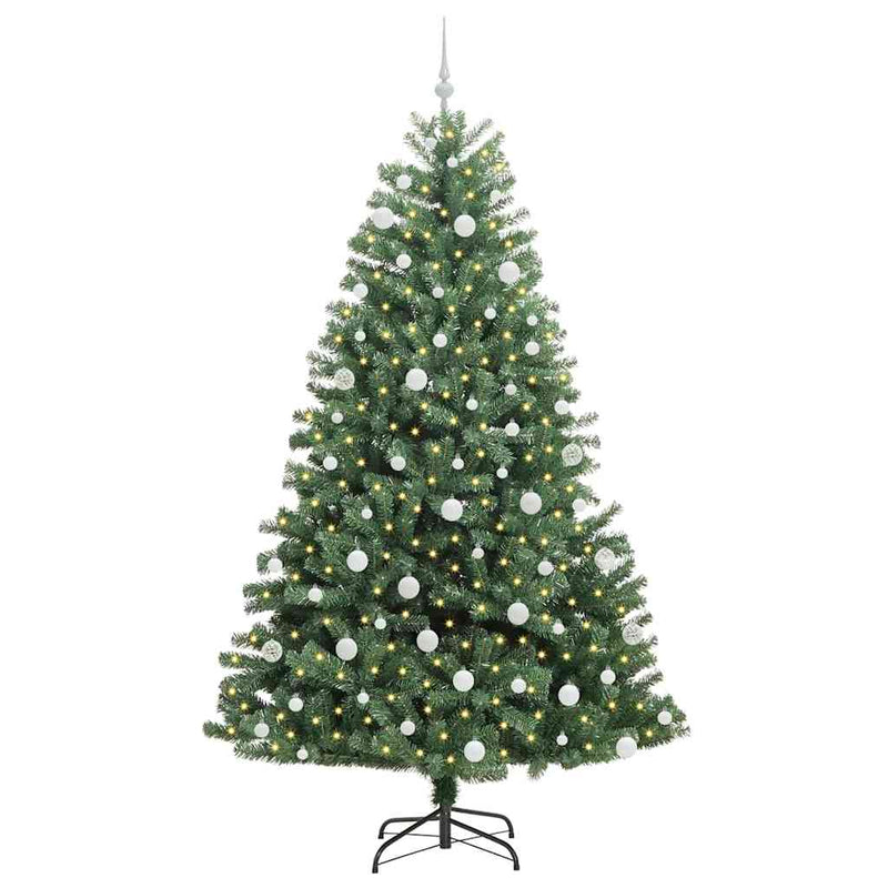 Load image into Gallery viewer, Vidaxl kunstmatige inklapbare kerstboom groen 210 cm pvc en metaal
