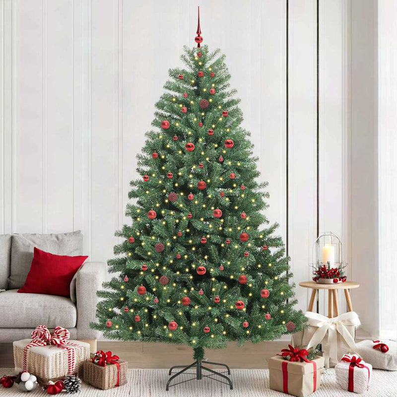 Load image into Gallery viewer, Vidaxl kunstmatige inklapbare kerstboom groen 240 cm pvc en metaal
