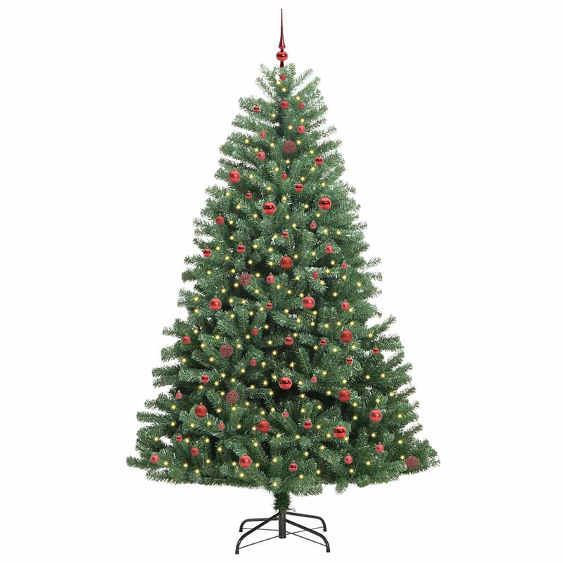Load image into Gallery viewer, Vidaxl kunstmatige inklapbare kerstboom groen 240 cm pvc en metaal
