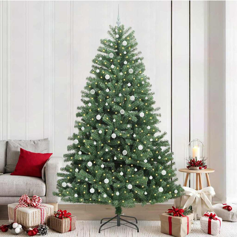 Load image into Gallery viewer, Vidaxl kunstmatige inklapbare kerstboom groen 240 cm pvc en metaal
