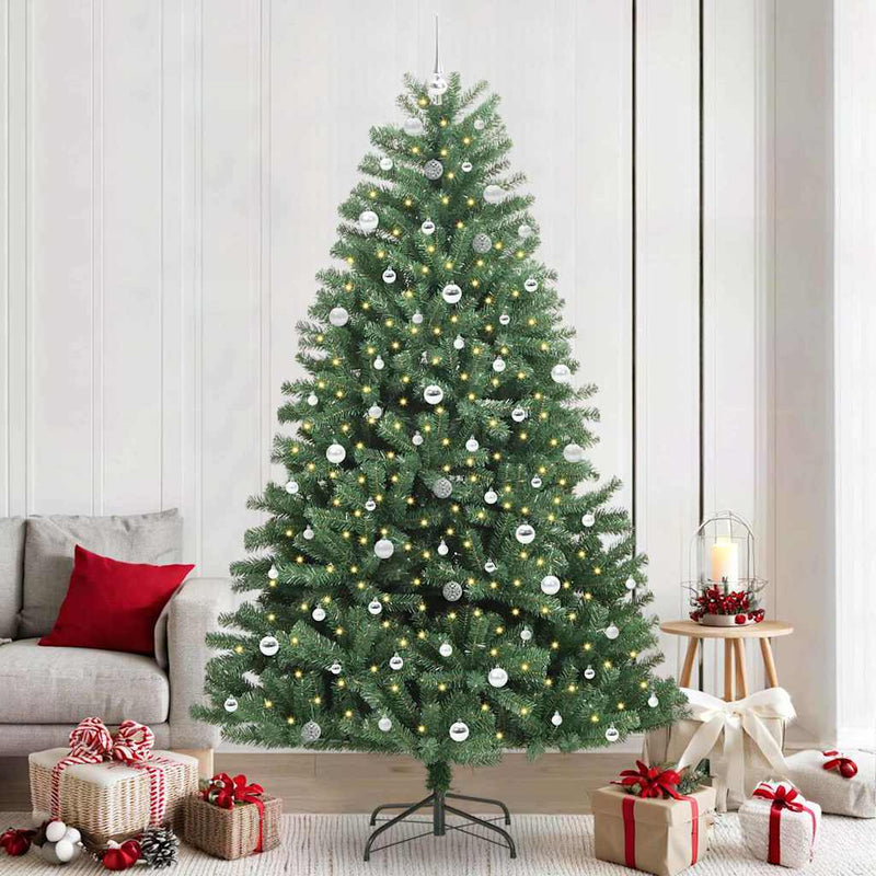 Load image into Gallery viewer, Vidaxl kunstmatige inklapbare kerstboom groen 240 cm pvc en metaal

