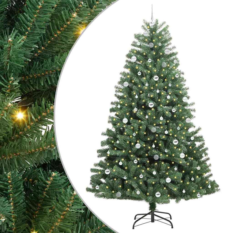 Load image into Gallery viewer, Vidaxl kunstmatige inklapbare kerstboom groen 240 cm pvc en metaal
