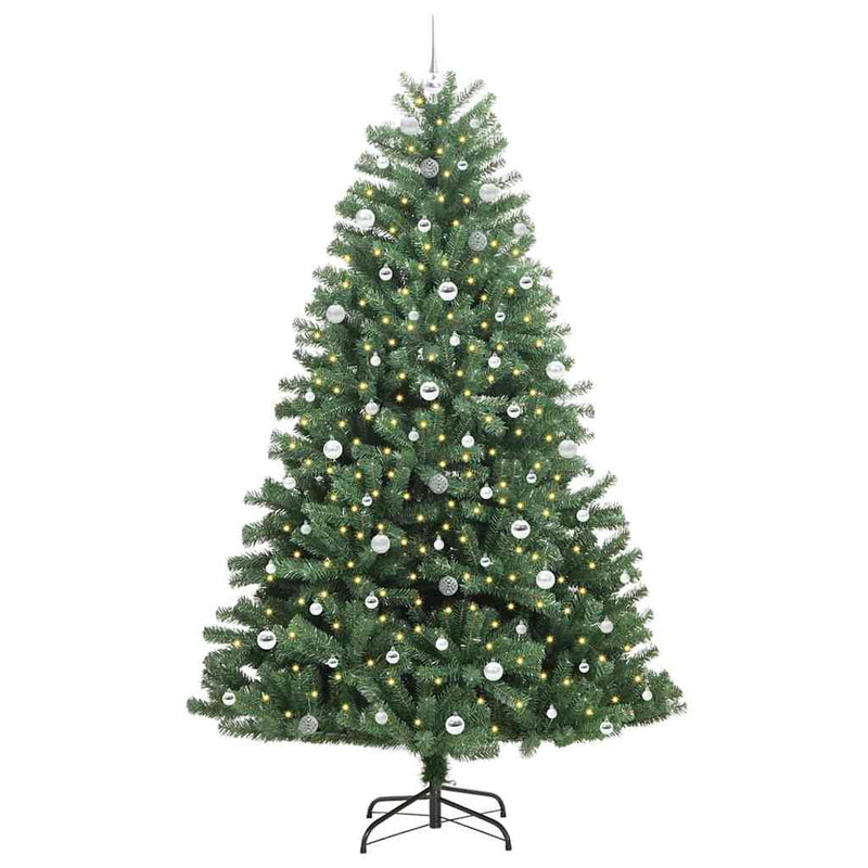 Load image into Gallery viewer, Vidaxl kunstmatige inklapbare kerstboom groen 240 cm pvc en metaal
