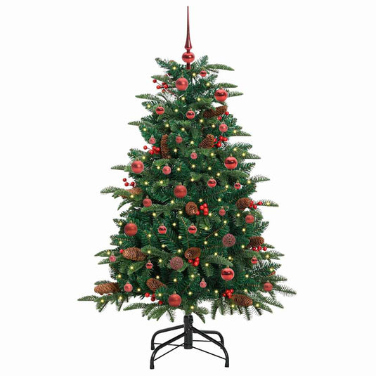 Vidaxl kunstkerstboom groen 150 cm pvc en metaal en plastic