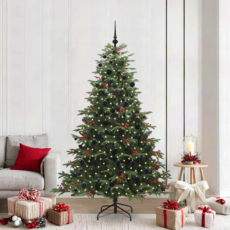 Load image into Gallery viewer, Vidaxl kunstkerstboom groen 210 cm pvc en metaal en plastic
