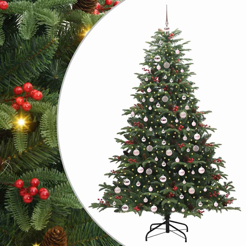 Load image into Gallery viewer, Vidaxl kunstkerstboom groen 210 cm pvc en metaal en plastic
