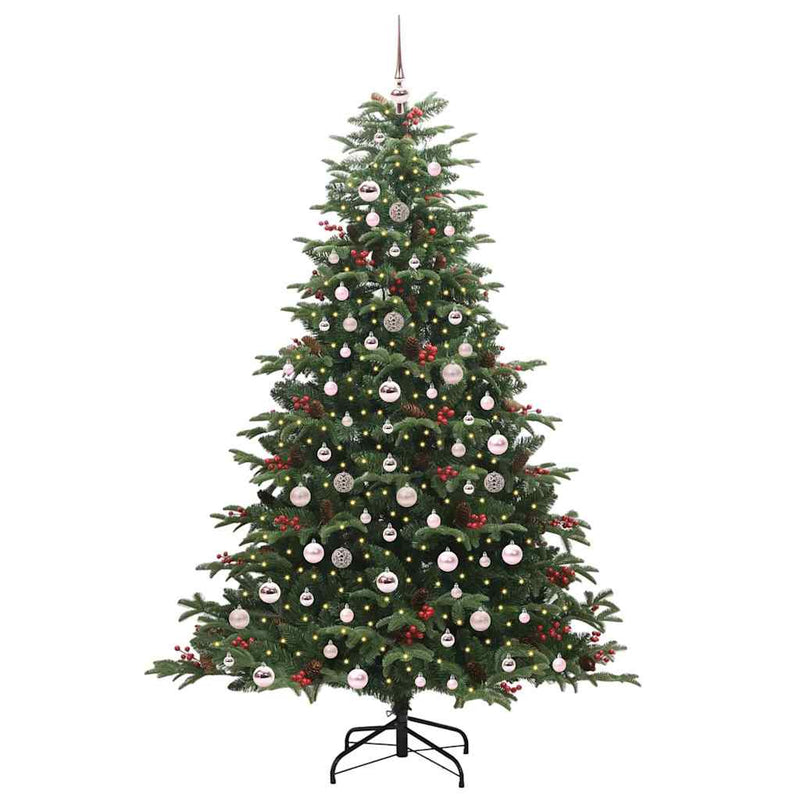 Load image into Gallery viewer, Vidaxl kunstkerstboom groen 210 cm pvc en metaal en plastic
