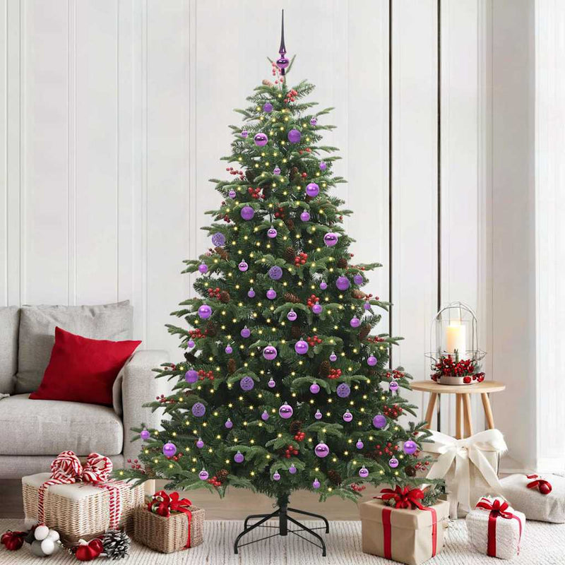 Load image into Gallery viewer, Vidaxl kunstkerstboom groen 210 cm pvc en metaal en plastic
