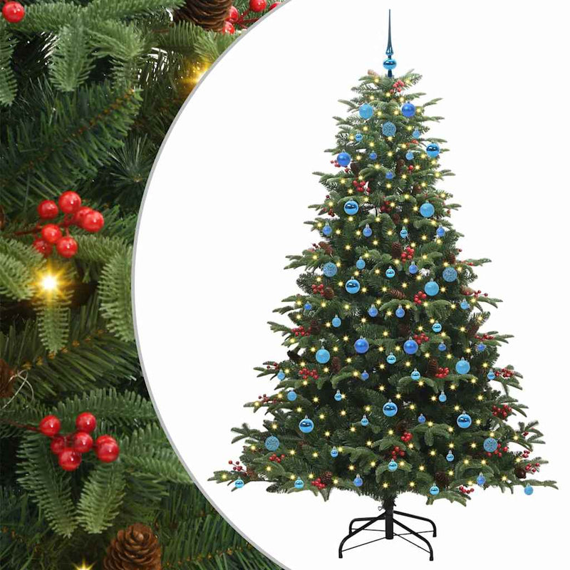 Load image into Gallery viewer, Vidaxl kunstkerstboom groen 210 cm pvc en metaal en plastic
