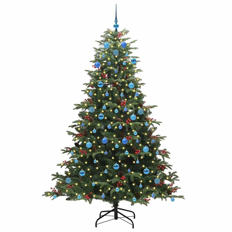 Load image into Gallery viewer, Vidaxl kunstkerstboom groen 210 cm pvc en metaal en plastic
