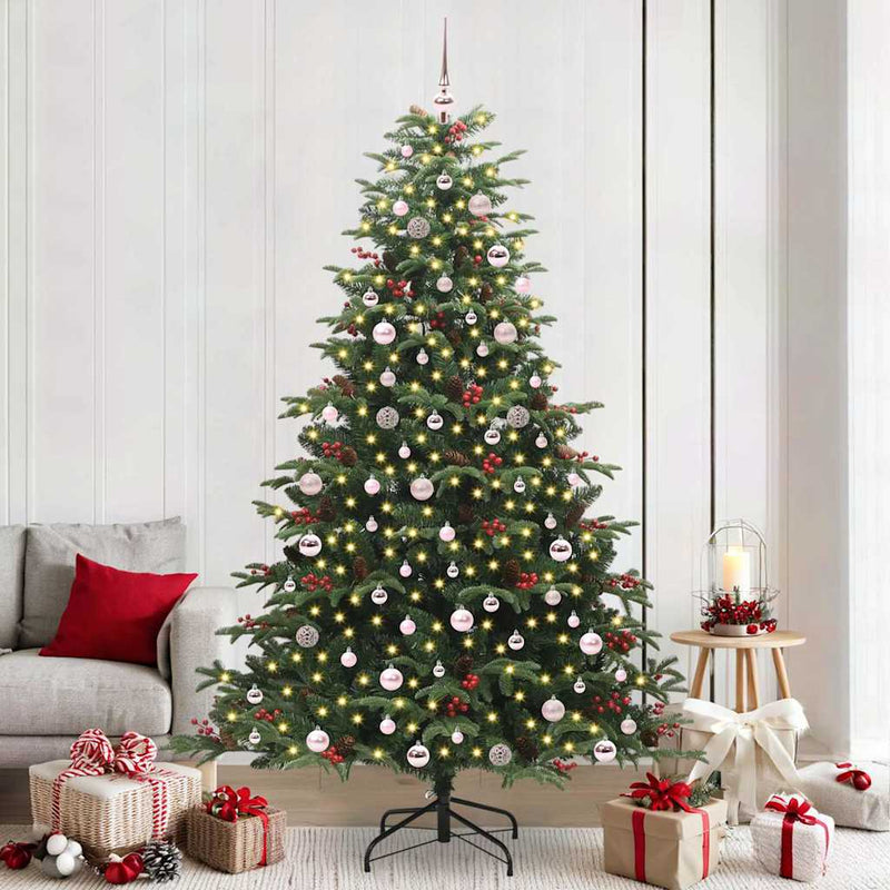 Load image into Gallery viewer, Vidaxl kunstkerstboom groen 240 cm pvc en metaal en plastic
