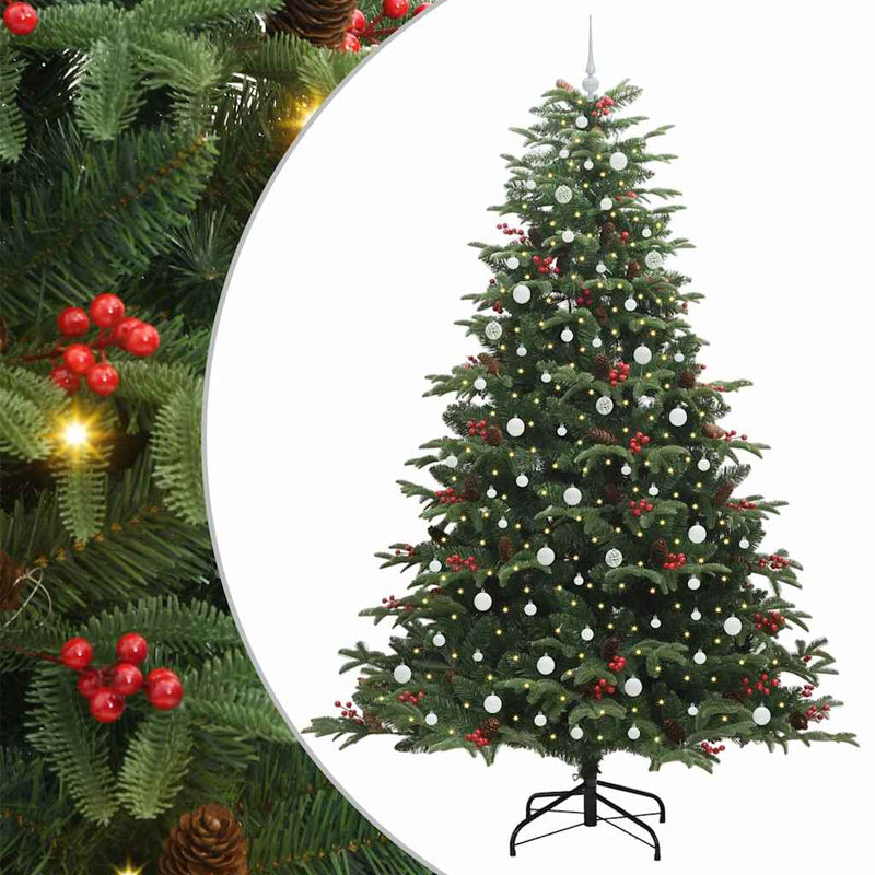 Load image into Gallery viewer, Vidaxl kunstkerstboom groen 240 cm pvc en metaal en plastic

