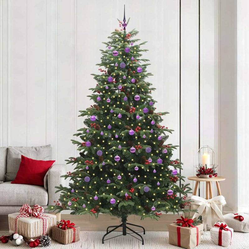 Load image into Gallery viewer, Vidaxl kunstkerstboom groen 240 cm pvc en metaal en plastic
