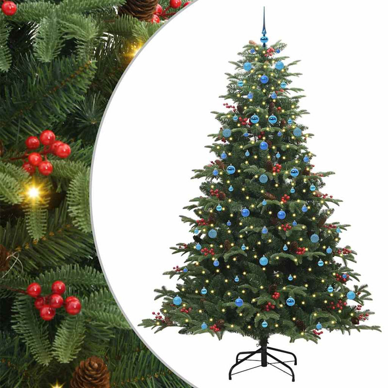 Load image into Gallery viewer, Vidaxl kunstkerstboom groen 240 cm pvc en metaal en plastic
