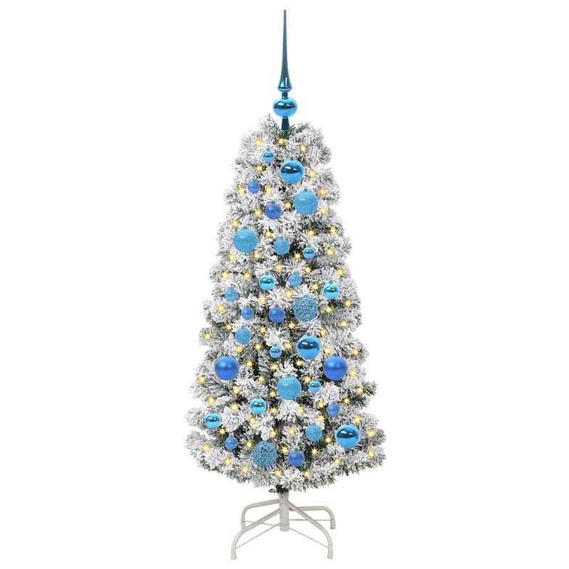 Load image into Gallery viewer, Vidaxl kunstmatige inklapbare kerstboom groen en wit 120 cm
