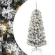 Vidaxl kunstmatige inklapbare kerstboom groen en wit 150 cm