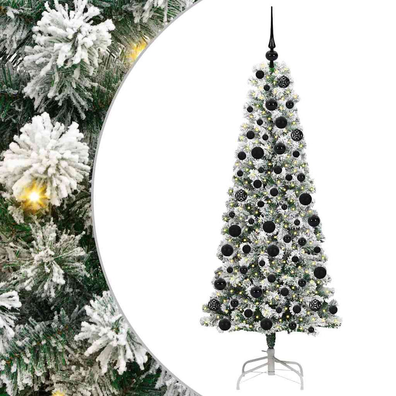 Load image into Gallery viewer, Vidaxl kunstmatige inklapbare kerstboom groen en wit 180 cm
