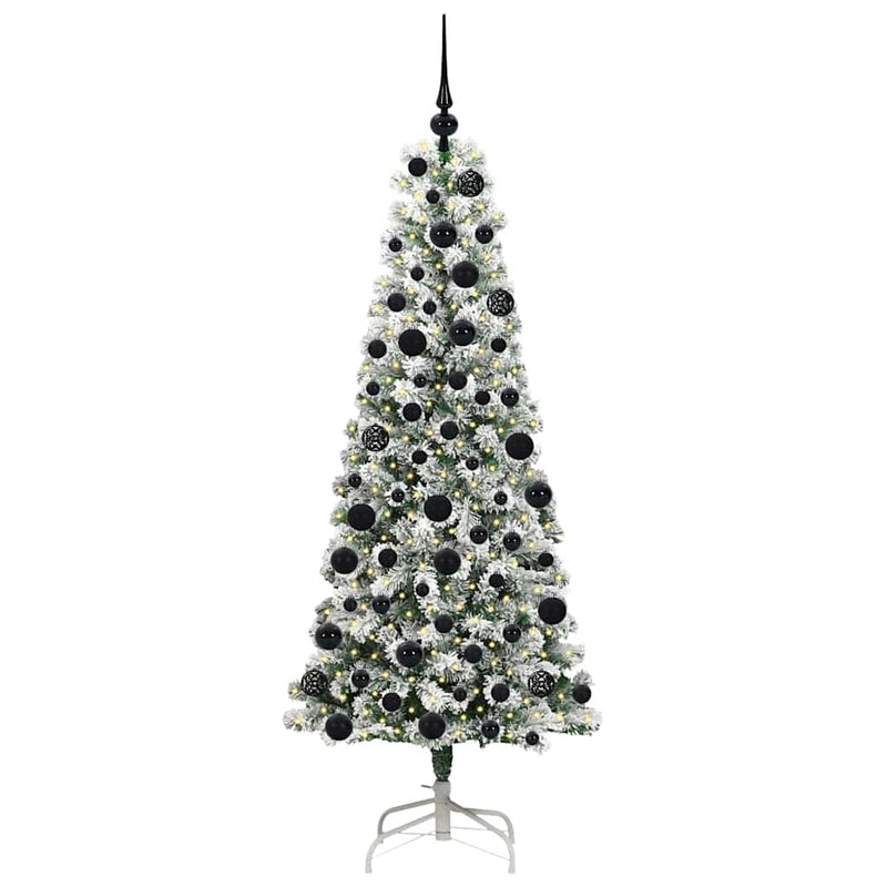 Load image into Gallery viewer, Vidaxl kunstmatige inklapbare kerstboom groen en wit 180 cm
