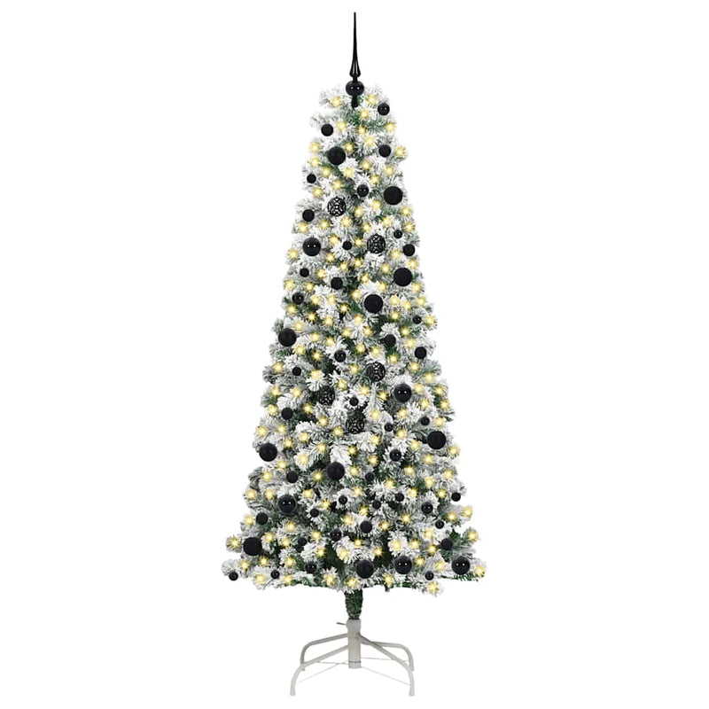 Load image into Gallery viewer, Vidaxl kunstmatige inklapbare kerstboom groen en wit 240 cm
