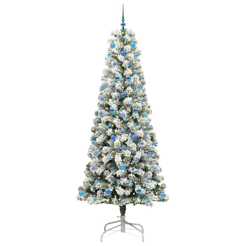 Load image into Gallery viewer, Vidaxl kunstmatige inklapbare kerstboom groen en wit 240 cm
