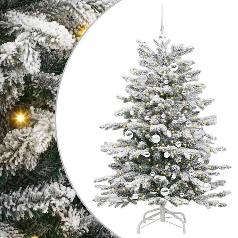 Load image into Gallery viewer, Vidaxl kunstmatige inklapbare kerstboom wit 150 cm pe en pvc
