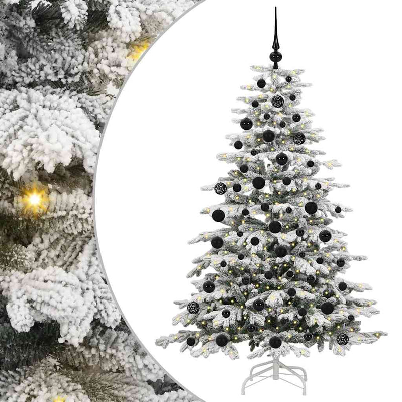 Load image into Gallery viewer, Vidaxl kunstmatige inklapbare kerstboom wit 180 cm pe en pvc
