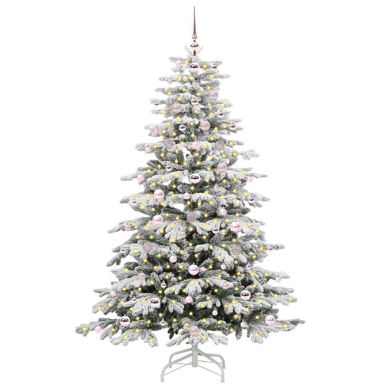 Load image into Gallery viewer, Vidaxl kunstmatige inklapbare kerstboom wit 180 cm pe en pvc
