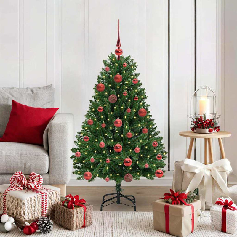 Load image into Gallery viewer, Vidaxl kunstkerstboom met 150 led groen 120 cm pvc en metaal
