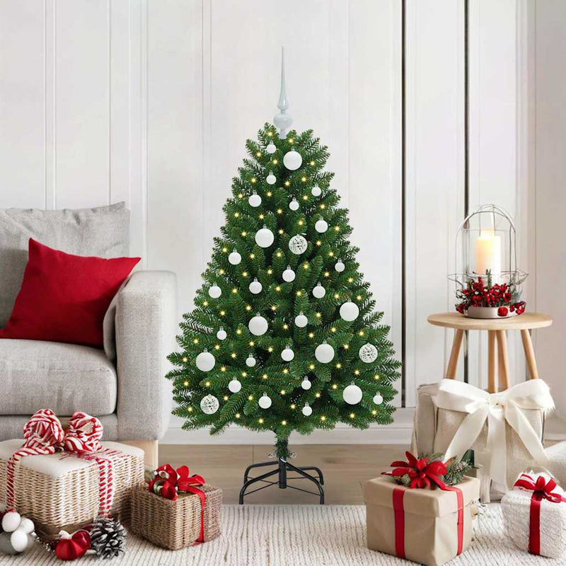 Load image into Gallery viewer, Vidaxl kunstkerstboom met 150 led groen 120 cm pvc en metaal
