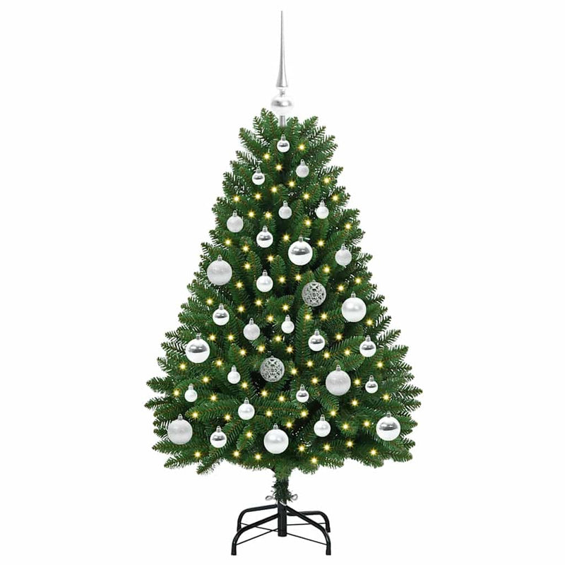 Load image into Gallery viewer, Vidaxl kunstkerstboom met 150 led groen 120 cm pvc en metaal
