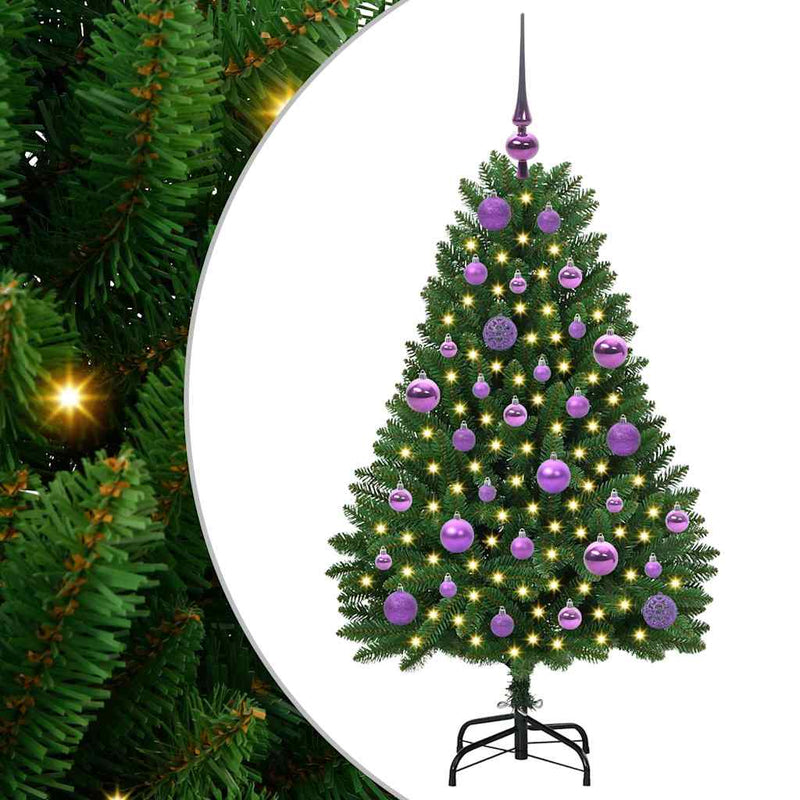 Load image into Gallery viewer, Vidaxl kunstkerstboom met 150 led groen 120 cm pvc en metaal
