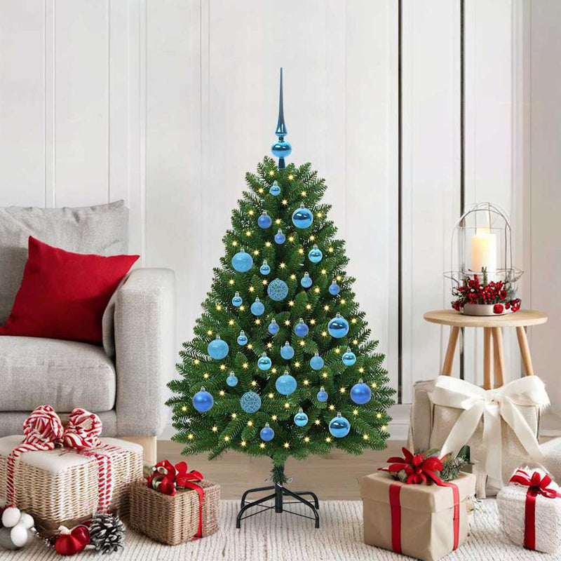 Load image into Gallery viewer, Vidaxl kunstkerstboom met 150 led groen 120 cm pvc en metaal
