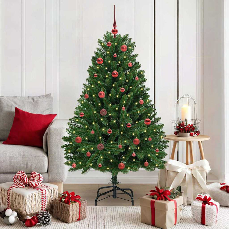 Load image into Gallery viewer, Vidaxl kunstkerstboom met 150 led groen 150 cm pvc en metaal
