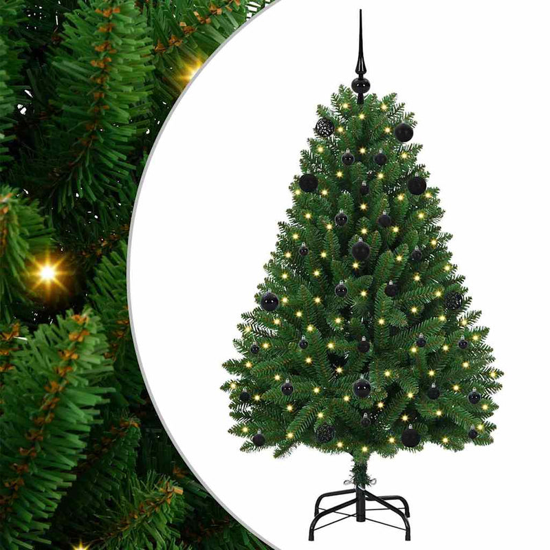Load image into Gallery viewer, Vidaxl kunstkerstboom met 150 led groen 150 cm pvc en metaal
