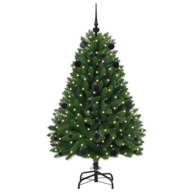 Load image into Gallery viewer, Vidaxl kunstkerstboom met 150 led groen 150 cm pvc en metaal
