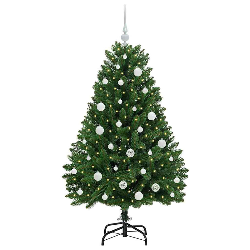 Load image into Gallery viewer, Vidaxl kunstkerstboom met 150 led groen 150 cm pvc en metaal
