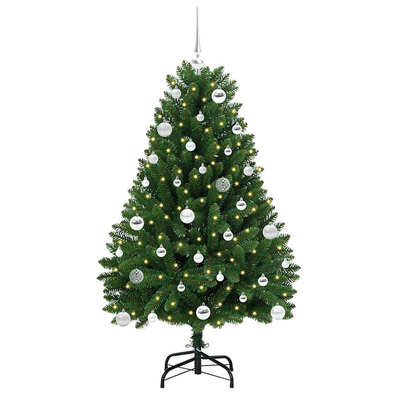 Load image into Gallery viewer, Vidaxl kunstkerstboom met 150 led groen 150 cm pvc en metaal
