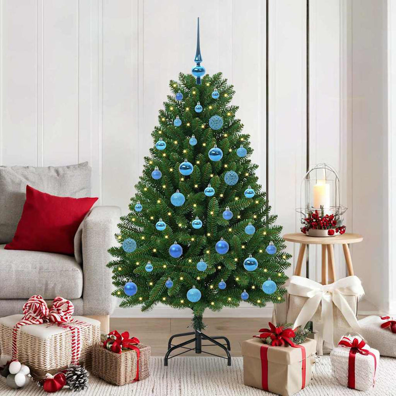 Load image into Gallery viewer, Vidaxl kunstkerstboom met 150 led groen 150 cm pvc en metaal
