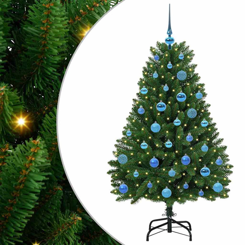 Load image into Gallery viewer, Vidaxl kunstkerstboom met 150 led groen 150 cm pvc en metaal
