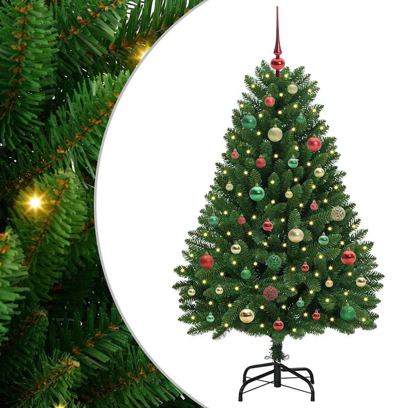 Load image into Gallery viewer, Vidaxl kunstkerstboom met 150 led groen 150 cm pvc en metaal
