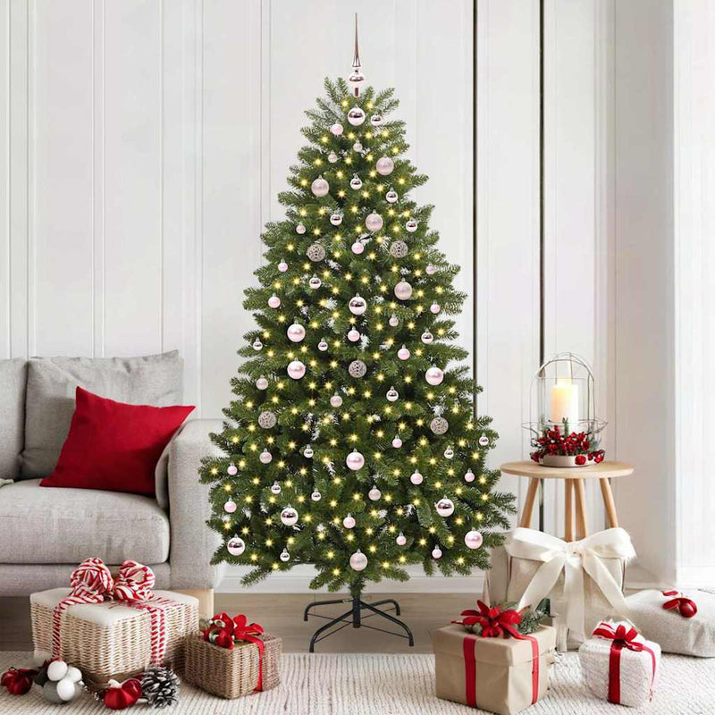 Load image into Gallery viewer, Vidaxl kunstkerstboom met 300 led groen 180 cm pvc en metaal

