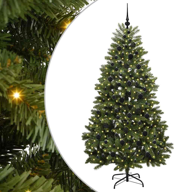 Load image into Gallery viewer, Vidaxl kunstkerstboom met 300 led groen 210 cm pvc en metaal

