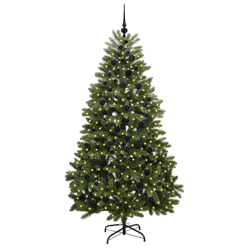 Load image into Gallery viewer, Vidaxl kunstkerstboom met 300 led groen 210 cm pvc en metaal

