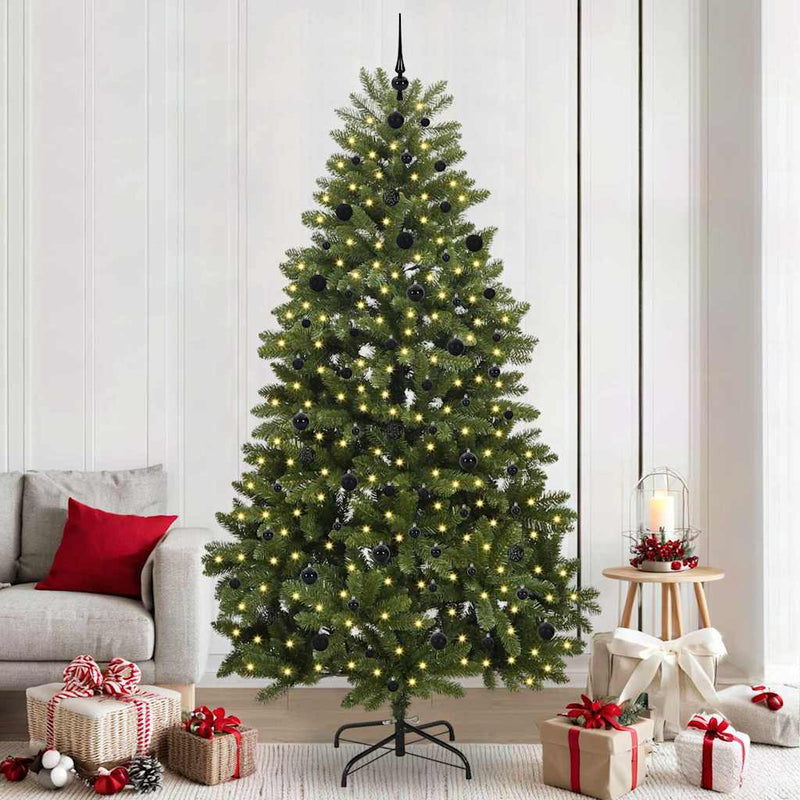 Load image into Gallery viewer, Vidaxl kunstkerstboom met 300 led groen 240 cm pvc en metaal
